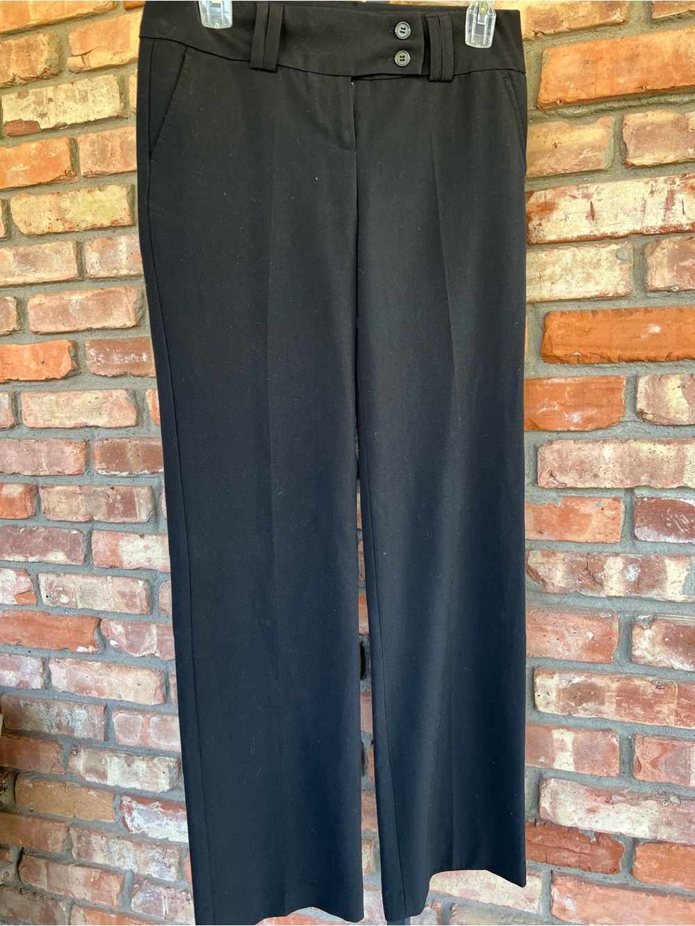 Papaya Classic Black straight leg Dress Pants size medium excellent condition.